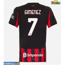 AC Milan Santiago Gimenez #7 Heimtrikot Frauen 2025-26 Kurzarm